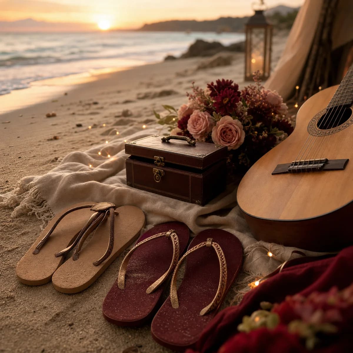 Beach sandals — Country · Male voice